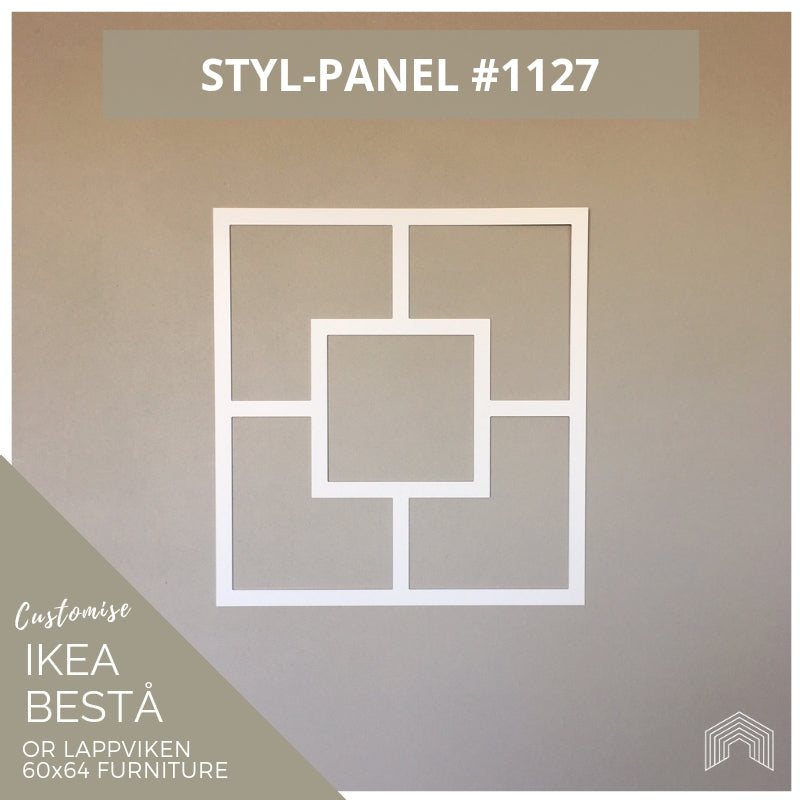 Styl-Panel #1127 to suit IKEA Besta 60x64 furniture - Lux Hax
