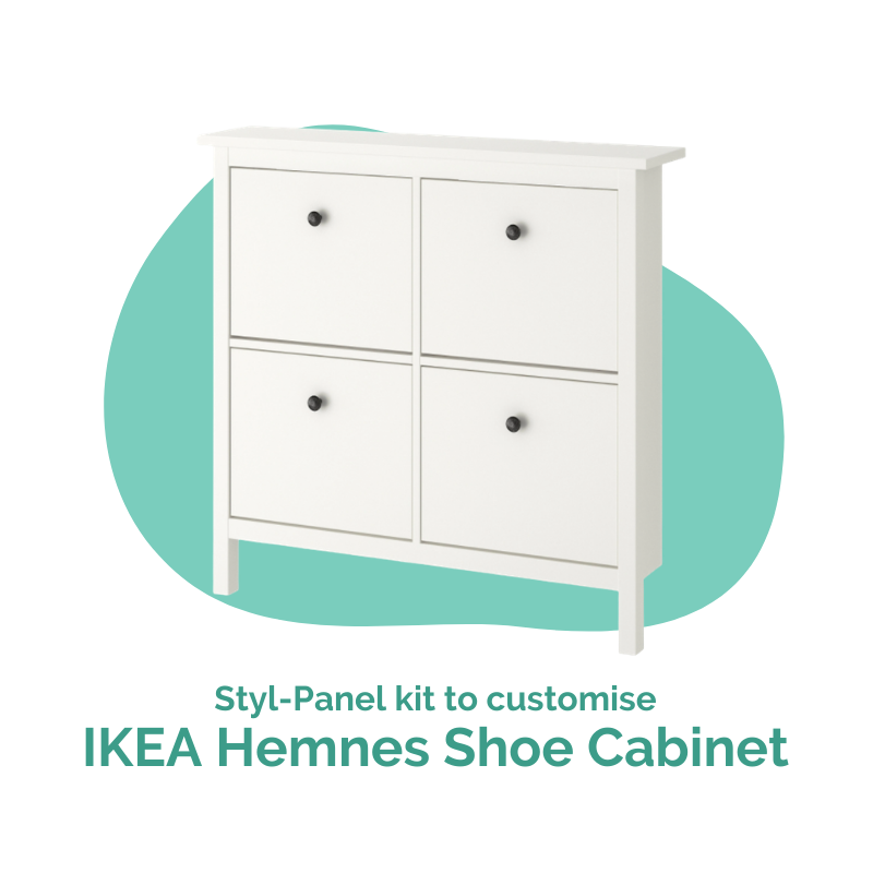 Styl-Panel Kit: #1121 to suit IKEA Hemnes 4-Drawer Shoe Cabinet - Lux Hax