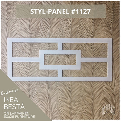 Styl-Panel #1127 to suit Ikea Besta 60x26 furniture - Lux Hax