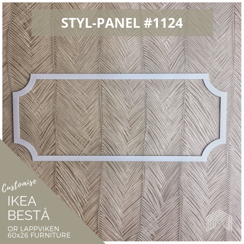 Styl-Panel #1124 to suit IKEA Besta 60x26 furniture - Lux Hax