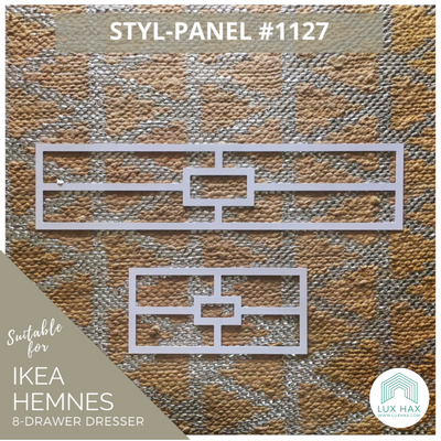 Styl-Panel Kit: #1127 to suit IKEA Hemnes 8-drawer dresser - Lux Hax