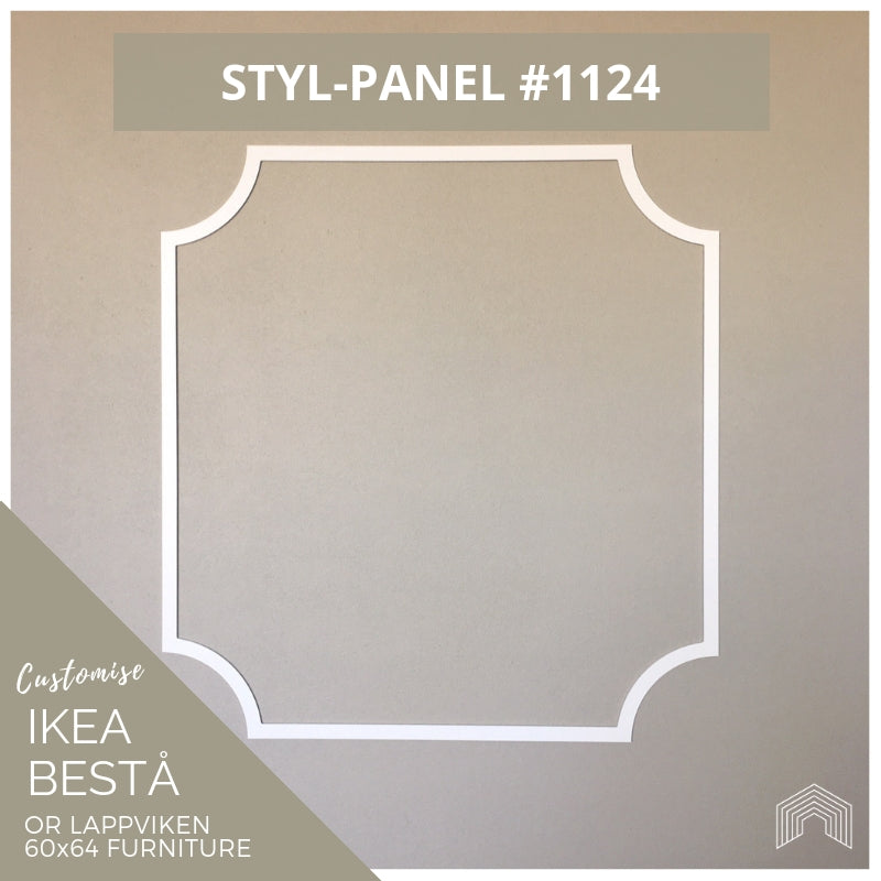 Styl-Panel #1124 to suit IKEA Besta 60x64 furniture - Lux Hax