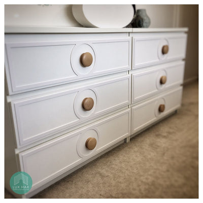 Styl-Panel Kit: #1114 to suit IKEA Malm 3 or 4 or 6-drawer chest - Lux Hax