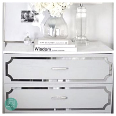 Styl-Panel Kit: #1124 to suit IKEA Malm 3 or 4 or 6 drawer chest - Lux Hax
