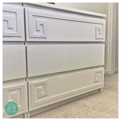 Styl-Panel Kit: #1129 to suit IKEA Malm 3 or 4 or 6-drawer chest - Lux Hax