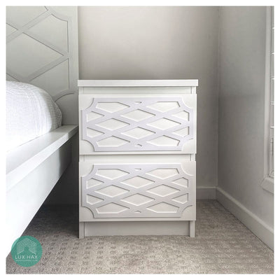 Styl-Panel Kit: #1141 to Suit IKEA Malm 2-Drawer Bedside Table or Tallboy - Lux Hax