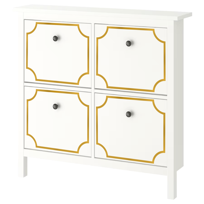 Styl-Panel Kit: #1124 to suit IKEA Hemnes 4-Drawer Shoe Cabinet