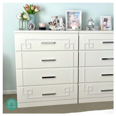 Styl-Panel Kit: #1147 to suit IKEA Malm 3 or 4-drawer chest or 6-drawer WIDE chest - Lux Hax